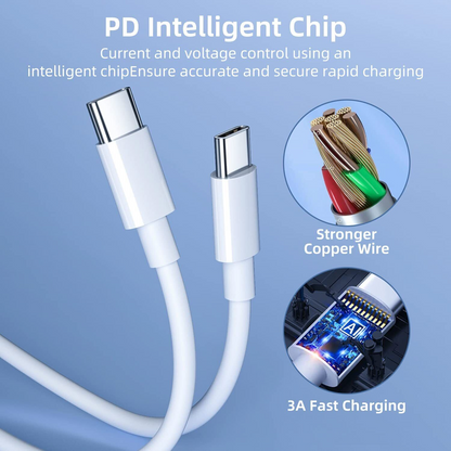 AnphraTek 3-Pack 6FT Type-C Rapid Charging Cables