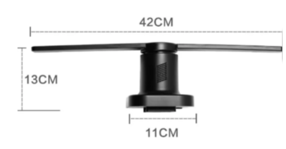 360° Holographic Display Fan | 3D Hologram Projector Player