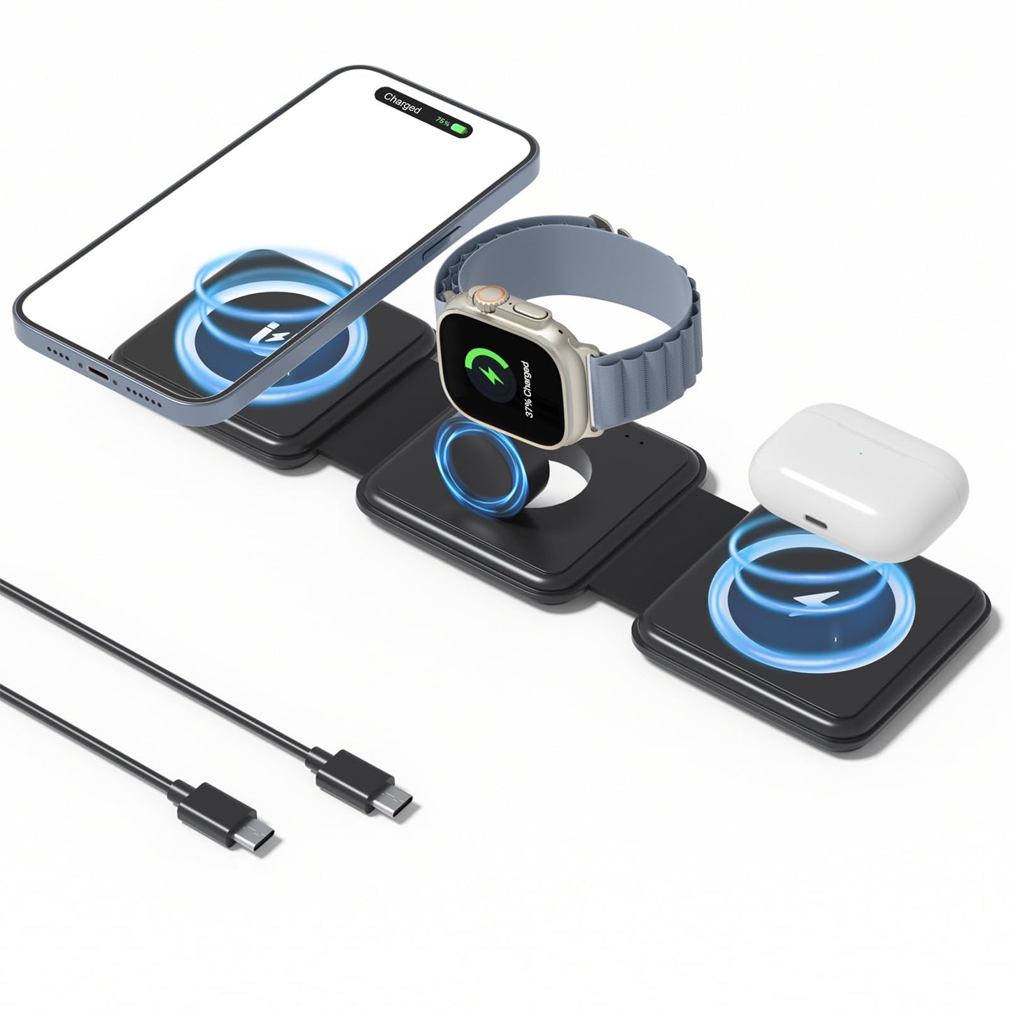 AnphraTek AppleTriCharge: Foldable 3-in-1 Station