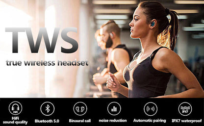 AnphraTek TWS Mini Stereo Wireless Earbuds IPX7